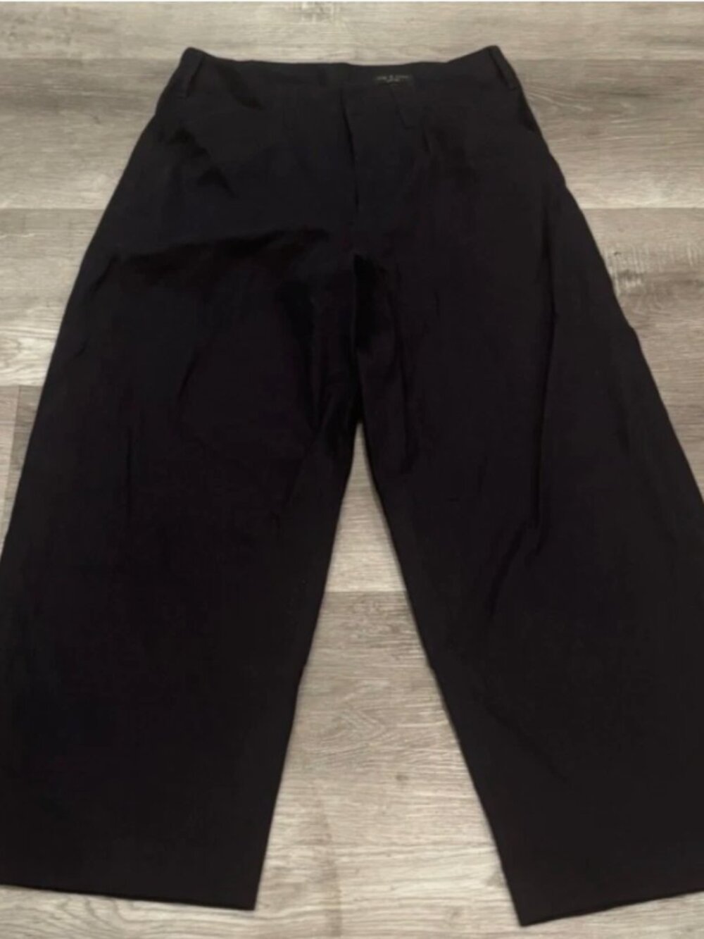 Rag & Bone Chappell Tailored Linen Wide Leg Pants Dark Navy – Women's Size 4 - Picture 2 of 9